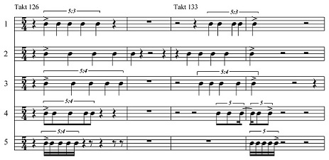 Oboenkonzert, F&uuml;nf Schlagzeuge (NB 11, S. 26)