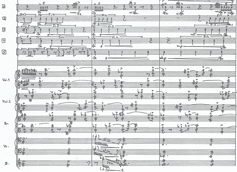 Oboenkonzert, Holzbl&auml;ser, Blechbl&auml;ser, T. 191-193 (NB 13, S. 28)